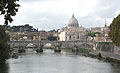 Рим, Тибр, вид на собор Св.Петра